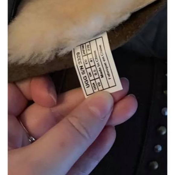 UGG boots tan cream with fur size 10 - Picture 7 of 8